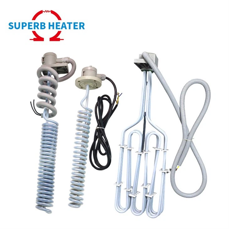 High Temperature Ptfe Coated Electric Tubular Immersion Heater For Liquid Tank high quality